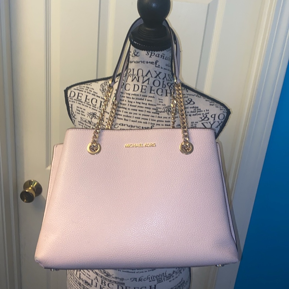 Pale pink Michael Kors purse